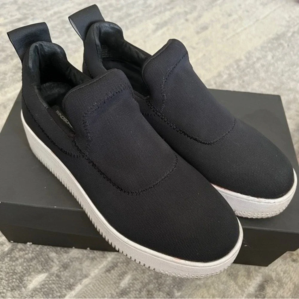 Windsor Smith 50mm Speedy Nylon Mesh Slip On Sneakers in Black - Picture 12 of 12